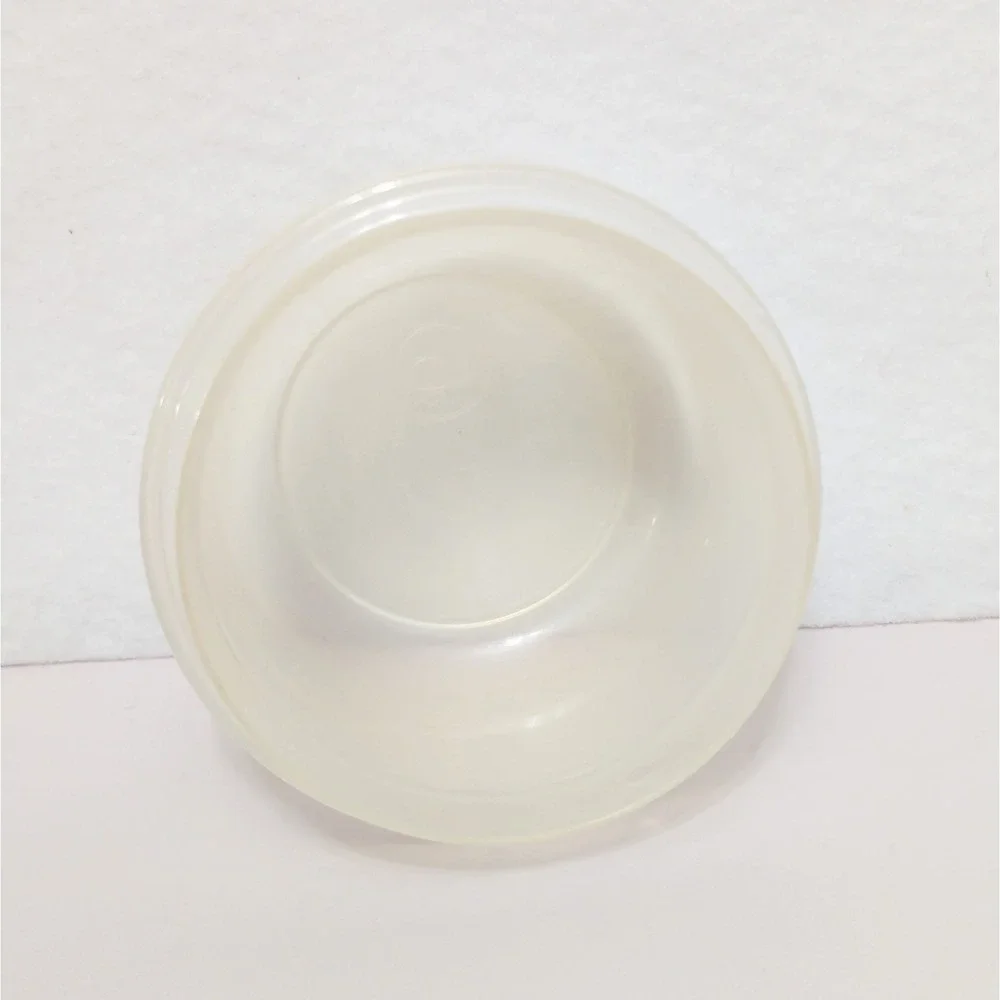 Vtg Rubbermaid Servin' Saver 1 cup Food Storage Container Round (#6) Green Lid